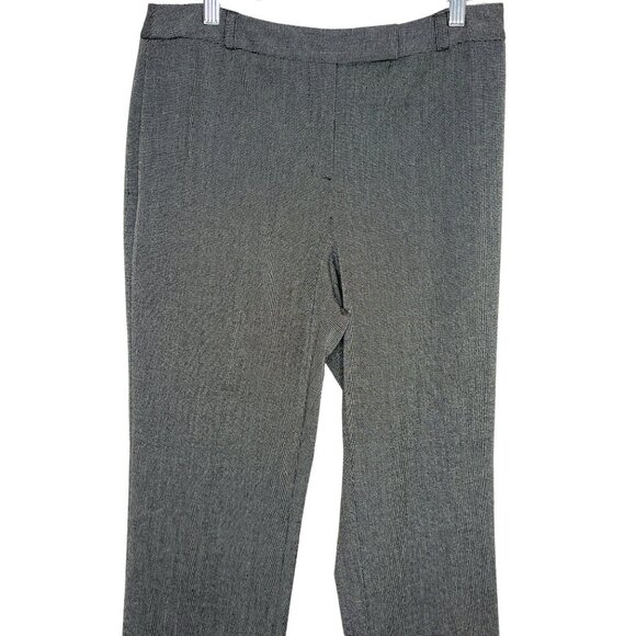 Charter Club Pants Womens Straight Leg Size 8 M Stretch Black Work Slim It Up - Picture 2 of 11